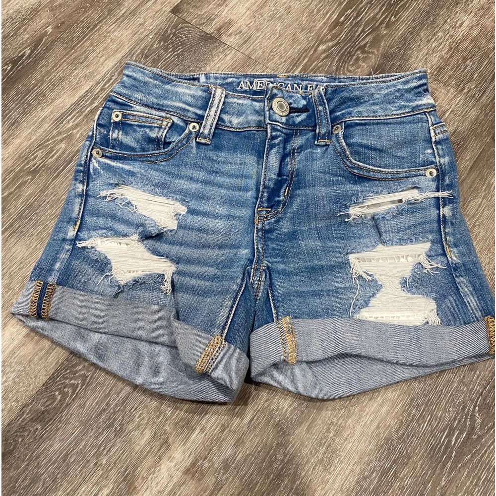 American Eagle MIDI Denim Shorts